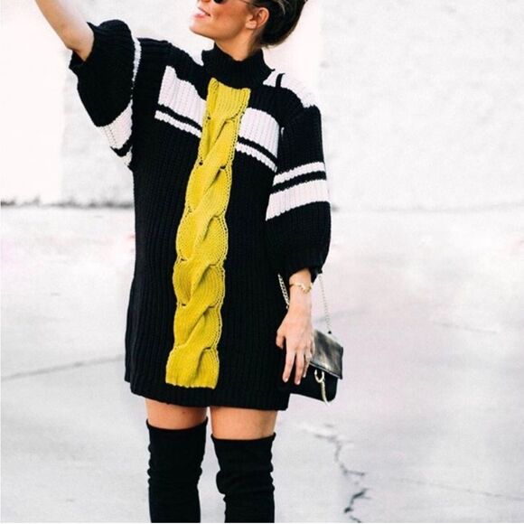 NWT Free people oversized chunky sweater dress size‎ small - Picture 1 of 8